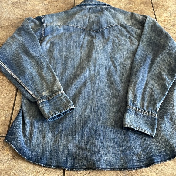 Vintage John Deere Wrangler Denim Shirt XL - Picture 8 of 8